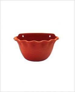 Buy Plastic 12 inch Wall Hanging Pot (Red Color)