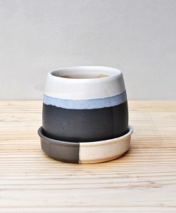 Ceramic Jar Pot 3 inch Black 2