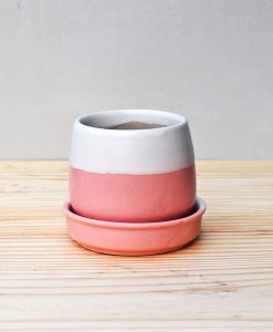 Ceramic Jar Pot 3 inch Pastel Pink 2