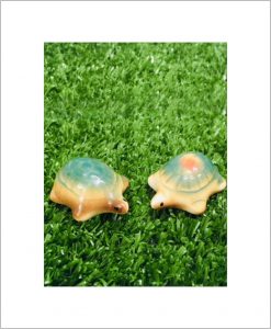 Garden Miniature Tortoises (Set of 2 Ceramic Tortoises)