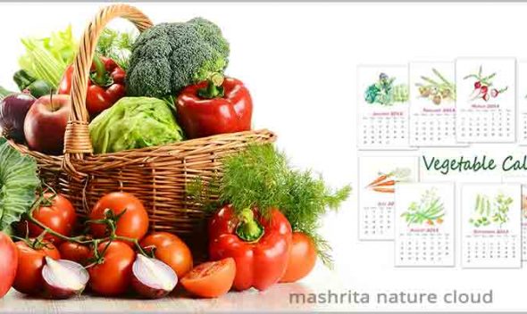Vegetables Grow Calendar for Kitchen Garden For North, East & West India